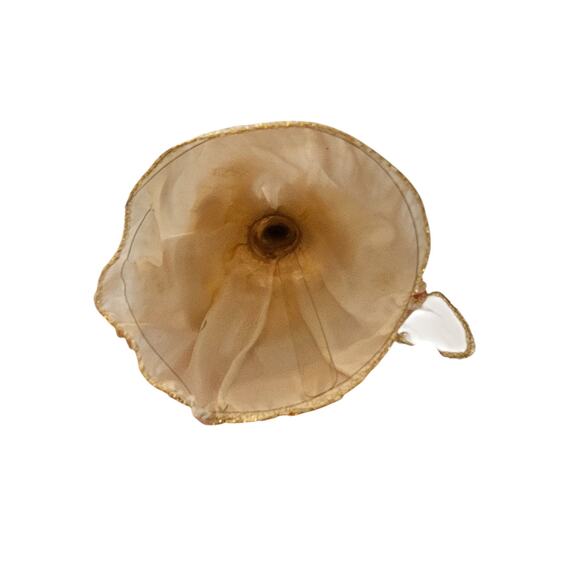 Vintage Christmas Tree Topper Angel White w/ Gold Accents Porcelain - Picture 4 of 5